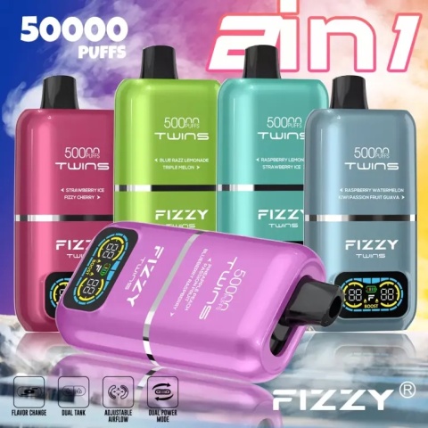 TRUSKAWKA ARBUZ/JAGODA ICE strawberry watermelon/blueberry ice FIZZY TWINS 50000 TRUSKAWKA ARBUZ/JAGODA ICE strawberry watermelon/blueberry ice FIZZY TWINS 50000