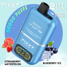 TRUSKAWKA ARBUZ/JAGODA ICE strawberry watermelon/blueberry ice FIZZY TWINS 50000