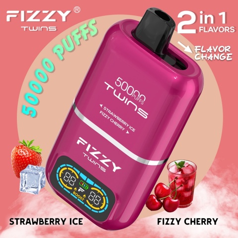 TRUSKAWKA ICE/GAZOWANA WISNIA strawberry ice/fizzy cherry FIZZY TWINS 50000