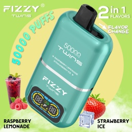 LEMONIADA MALINOWA/TRUSKAWKA ICE raspberry lemonade/strawberry ice FIZZY TWINS 50000